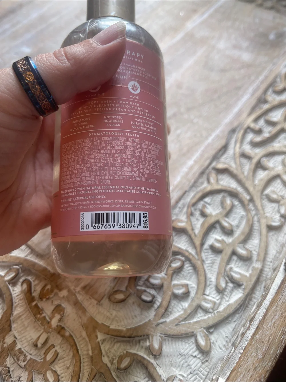 Bath & Body Works Heirloom Rose Body Wash - Rose Pink